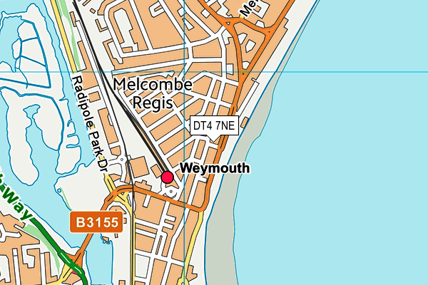 DT4 7NE map - OS VectorMap District (Ordnance Survey)