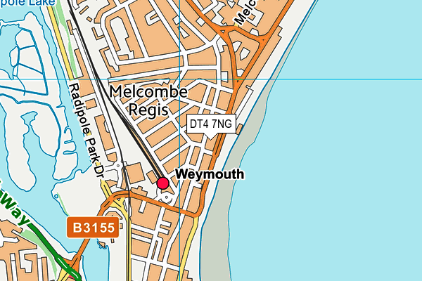 DT4 7NG map - OS VectorMap District (Ordnance Survey)