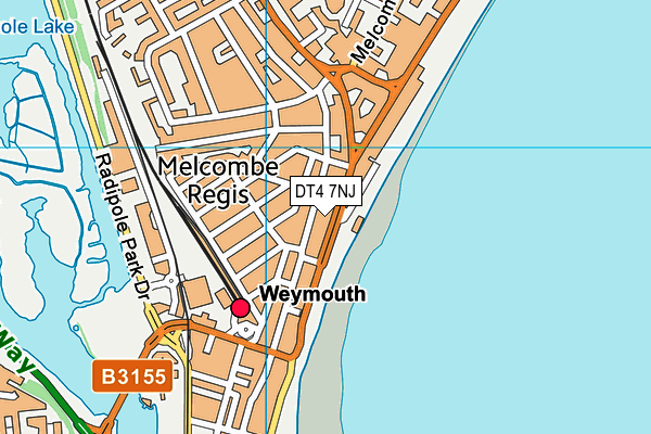 DT4 7NJ map - OS VectorMap District (Ordnance Survey)