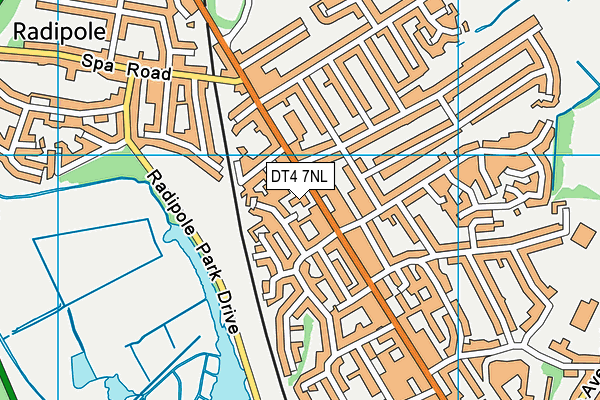 DT4 7NL map - OS VectorMap District (Ordnance Survey)