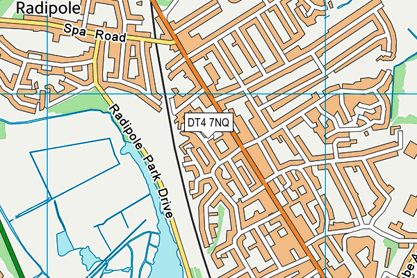 DT4 7NQ map - OS VectorMap District (Ordnance Survey)