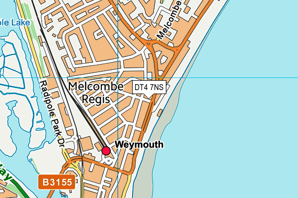 DT4 7NS map - OS VectorMap District (Ordnance Survey)