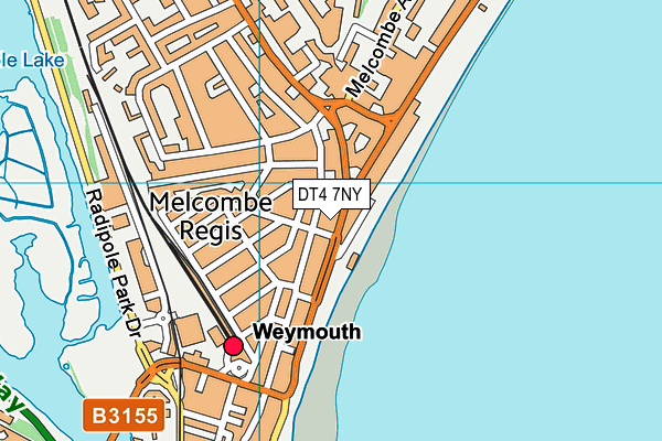 DT4 7NY map - OS VectorMap District (Ordnance Survey)