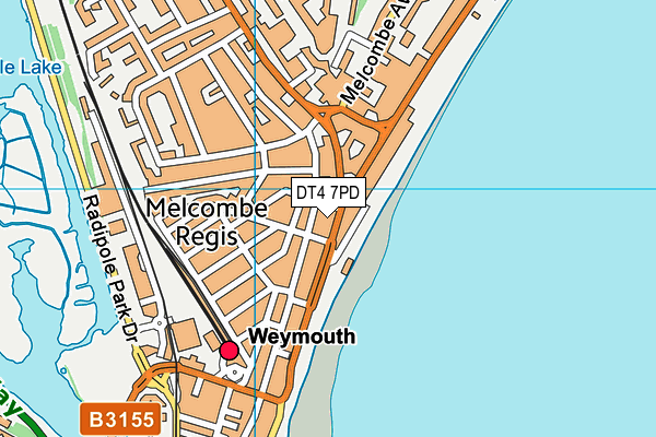 DT4 7PD map - OS VectorMap District (Ordnance Survey)