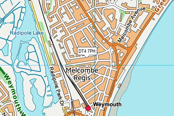 DT4 7PH map - OS VectorMap District (Ordnance Survey)