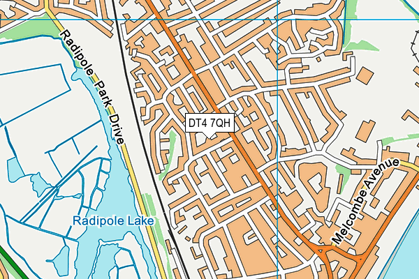 DT4 7QH map - OS VectorMap District (Ordnance Survey)