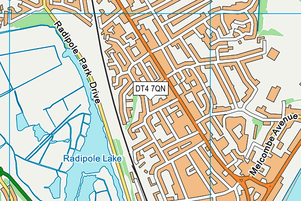 DT4 7QN map - OS VectorMap District (Ordnance Survey)