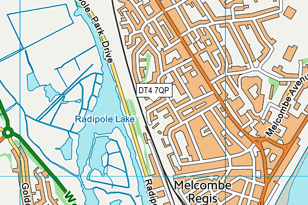 DT4 7QP map - OS VectorMap District (Ordnance Survey)