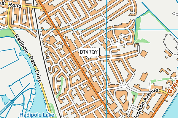 DT4 7QY map - OS VectorMap District (Ordnance Survey)