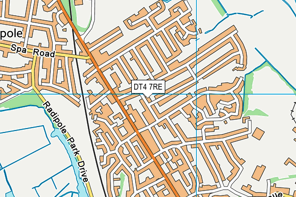 DT4 7RE map - OS VectorMap District (Ordnance Survey)