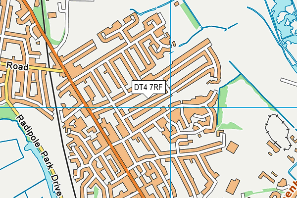 DT4 7RF map - OS VectorMap District (Ordnance Survey)