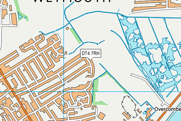 DT4 7RH map - OS VectorMap District (Ordnance Survey)