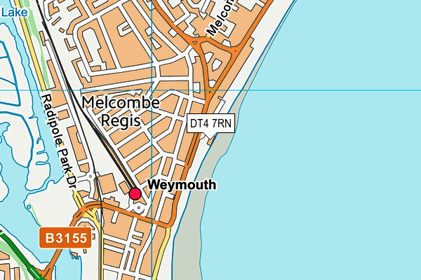 DT4 7RN map - OS VectorMap District (Ordnance Survey)