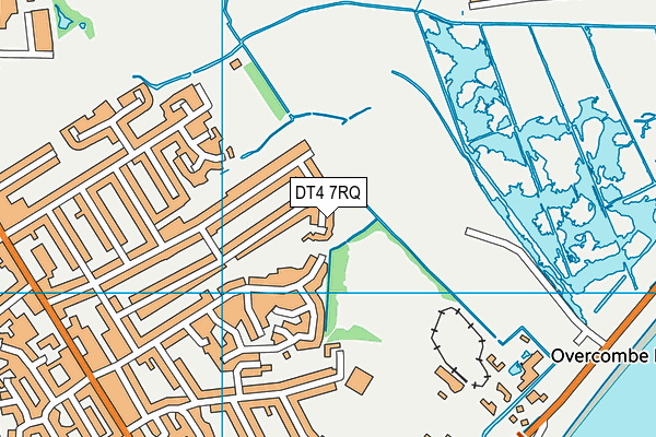 DT4 7RQ map - OS VectorMap District (Ordnance Survey)