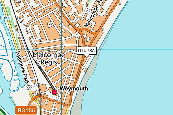 DT4 7SA map - OS VectorMap District (Ordnance Survey)