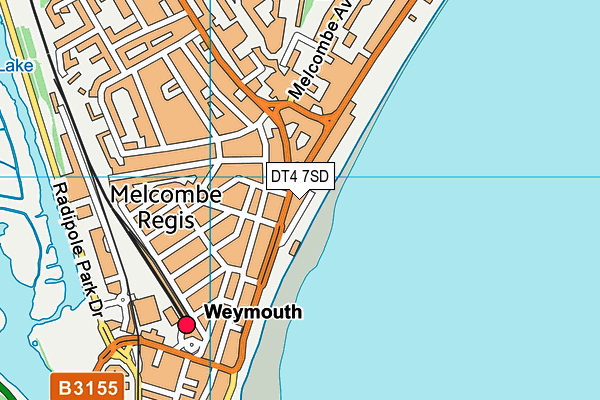 DT4 7SD map - OS VectorMap District (Ordnance Survey)