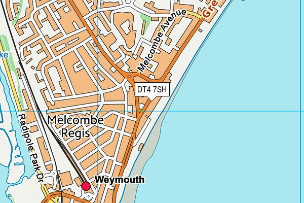 DT4 7SH map - OS VectorMap District (Ordnance Survey)