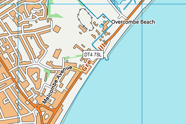 DT4 7SL map - OS VectorMap District (Ordnance Survey)