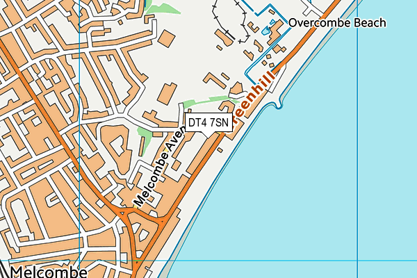 DT4 7SN map - OS VectorMap District (Ordnance Survey)