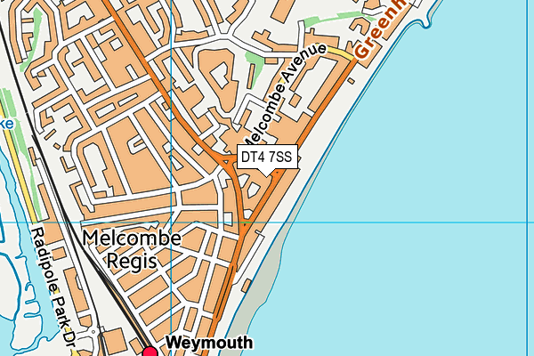 DT4 7SS map - OS VectorMap District (Ordnance Survey)