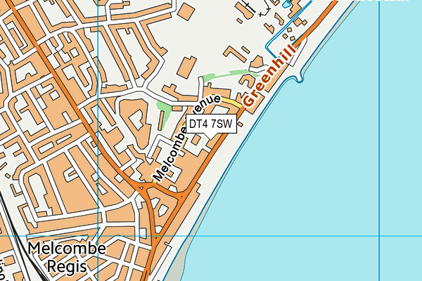 DT4 7SW map - OS VectorMap District (Ordnance Survey)