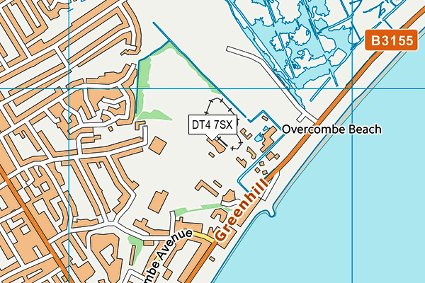 DT4 7SX map - OS VectorMap District (Ordnance Survey)