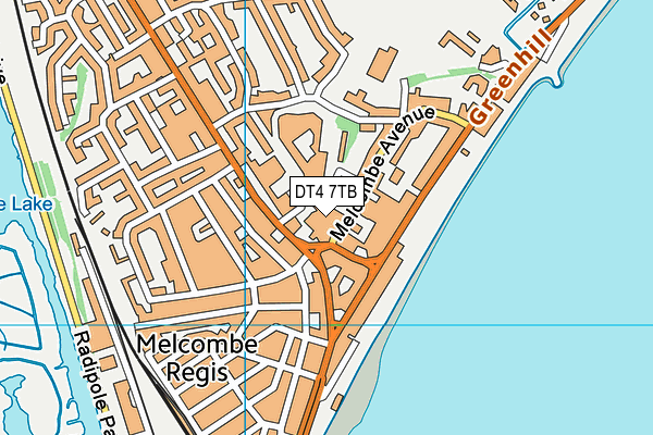 DT4 7TB map - OS VectorMap District (Ordnance Survey)