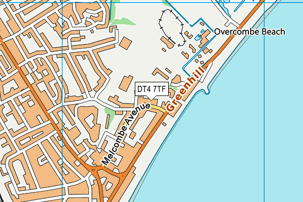 DT4 7TF map - OS VectorMap District (Ordnance Survey)