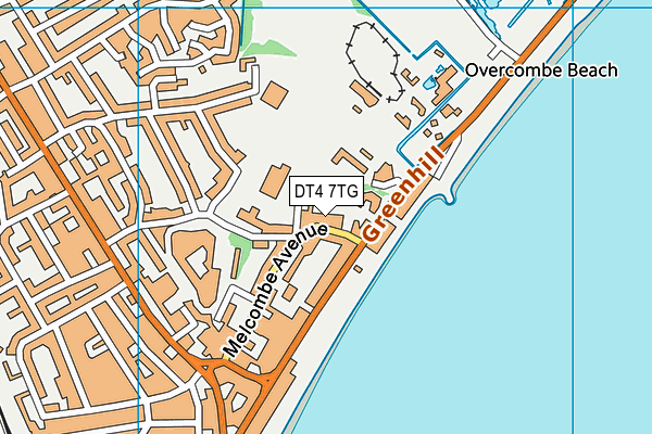 DT4 7TG map - OS VectorMap District (Ordnance Survey)