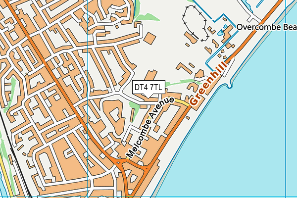 DT4 7TL map - OS VectorMap District (Ordnance Survey)
