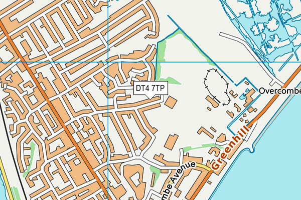 DT4 7TP map - OS VectorMap District (Ordnance Survey)