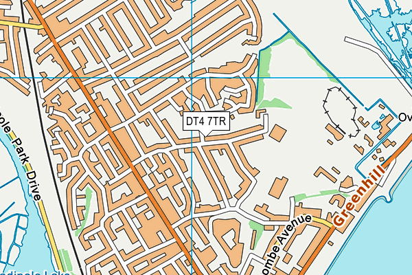 DT4 7TR map - OS VectorMap District (Ordnance Survey)