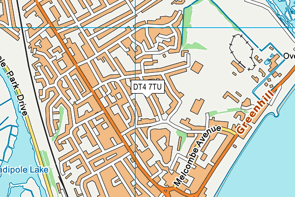 DT4 7TU map - OS VectorMap District (Ordnance Survey)