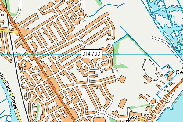 DT4 7UD map - OS VectorMap District (Ordnance Survey)