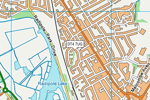 DT4 7UG map - OS VectorMap District (Ordnance Survey)