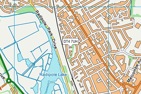 DT4 7UH map - OS VectorMap District (Ordnance Survey)