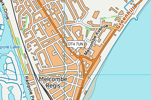 DT4 7UN map - OS VectorMap District (Ordnance Survey)