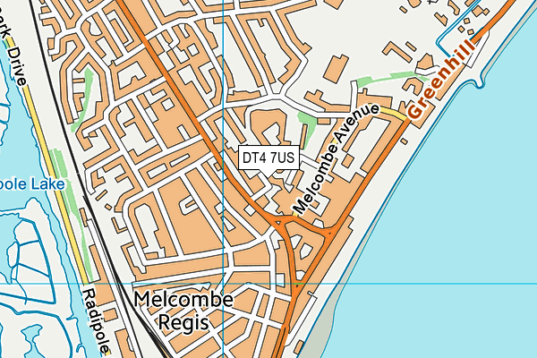 DT4 7US map - OS VectorMap District (Ordnance Survey)