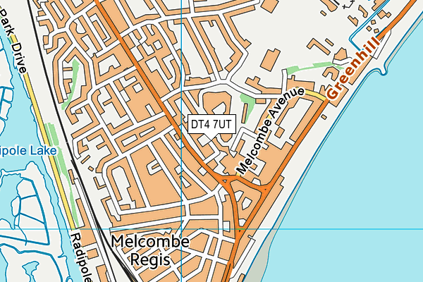 DT4 7UT map - OS VectorMap District (Ordnance Survey)