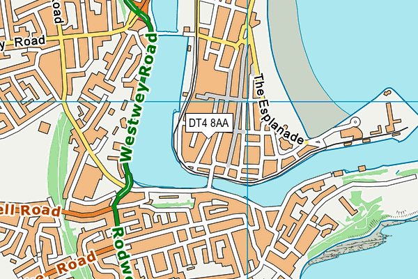 DT4 8AA map - OS VectorMap District (Ordnance Survey)