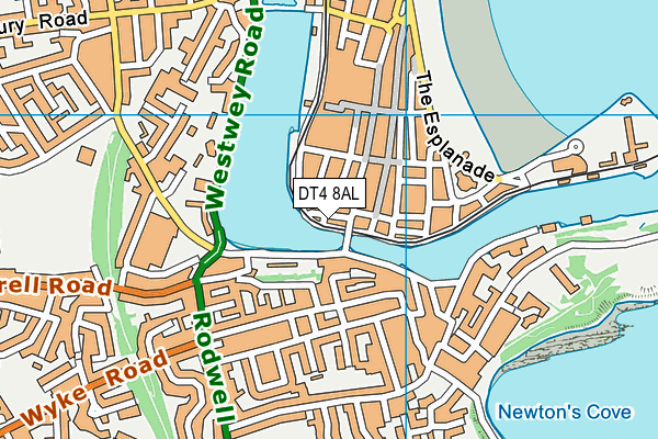 DT4 8AL map - OS VectorMap District (Ordnance Survey)