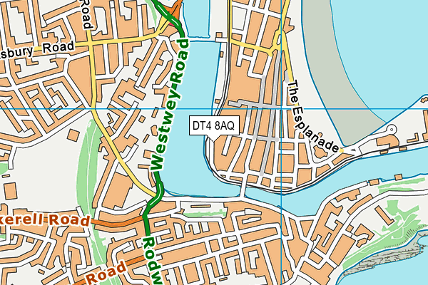 DT4 8AQ map - OS VectorMap District (Ordnance Survey)