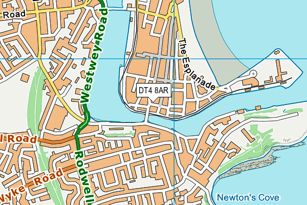 DT4 8AR map - OS VectorMap District (Ordnance Survey)