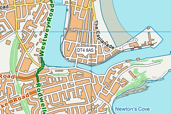 DT4 8AS map - OS VectorMap District (Ordnance Survey)