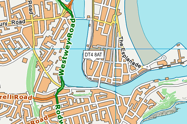 DT4 8AT map - OS VectorMap District (Ordnance Survey)