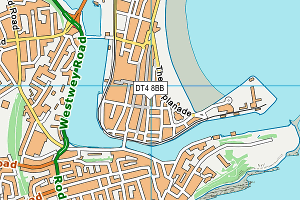 DT4 8BB map - OS VectorMap District (Ordnance Survey)