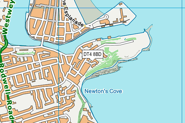 DT4 8BD map - OS VectorMap District (Ordnance Survey)