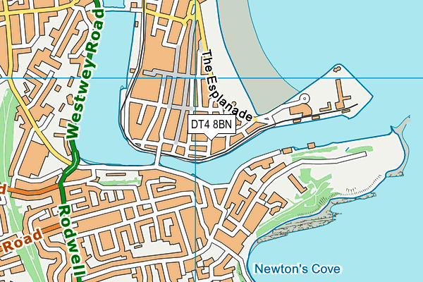 DT4 8BN map - OS VectorMap District (Ordnance Survey)