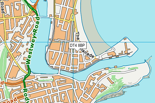DT4 8BP map - OS VectorMap District (Ordnance Survey)
