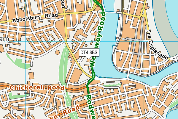 DT4 8BS map - OS VectorMap District (Ordnance Survey)